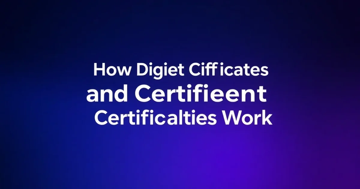 Certificats numériques et autorités de certification : la chaîne de confiance d'Internet