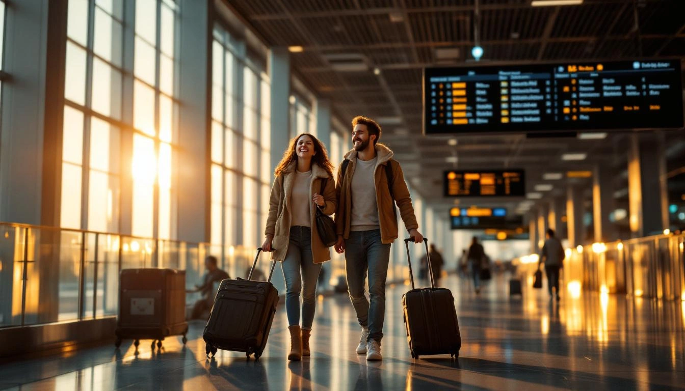 Travelers at airport