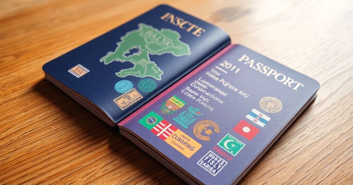 Passport stamps