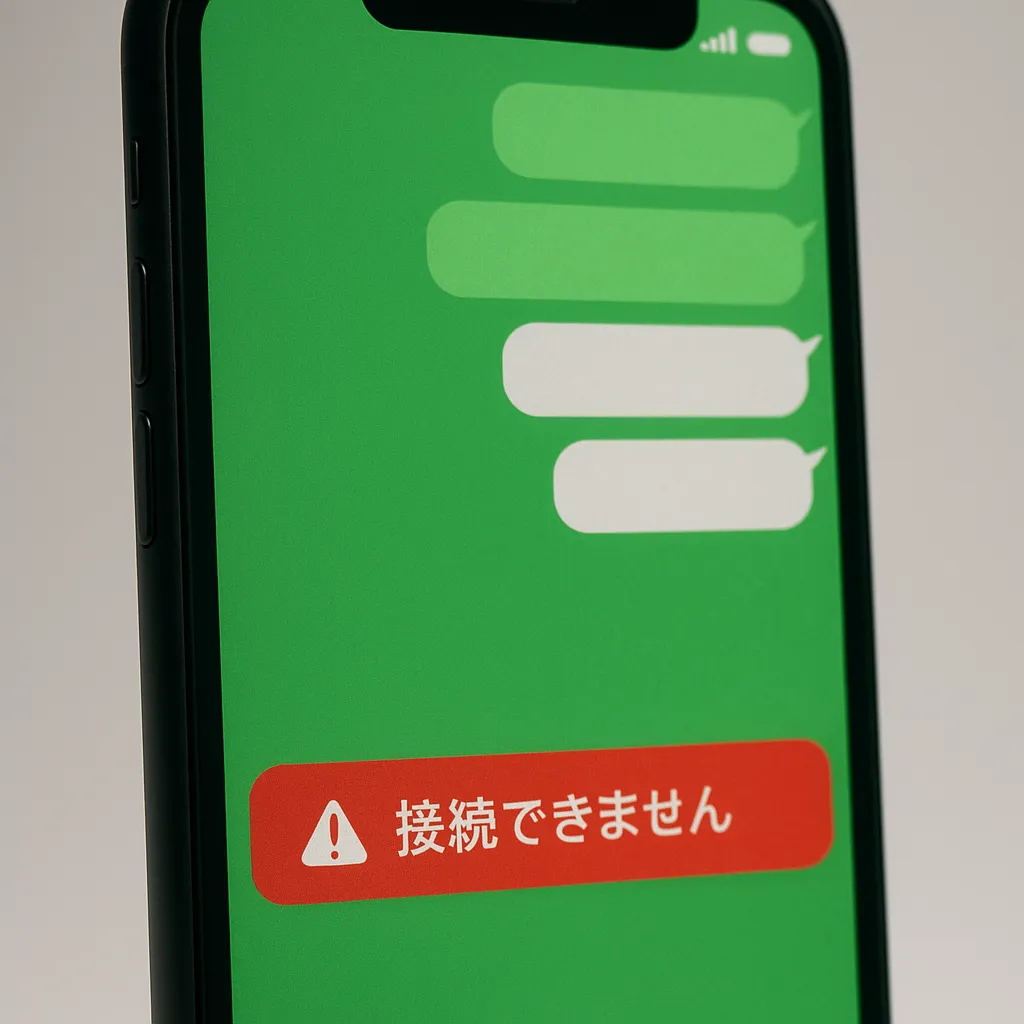LINE error at airport